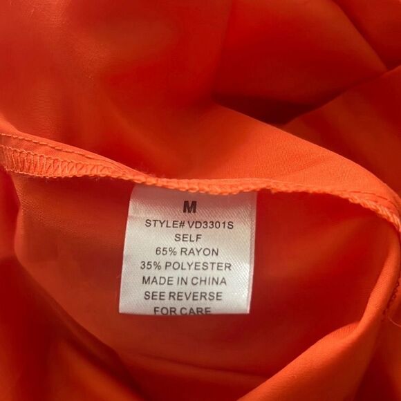 ✨Fashion Nova True Friends Oversized Sz Medium Shirt - Orange✨ - Picture 11 of 11